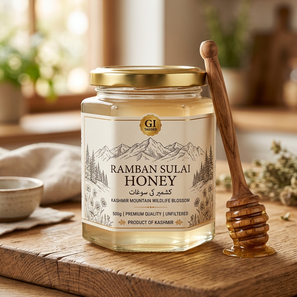 Buy Ramban Sulai Honey (GI-Tagged) — 500g online — 500g glass jar | GI-Tagged (Sulai Honey) · Raw & Cold Extracted