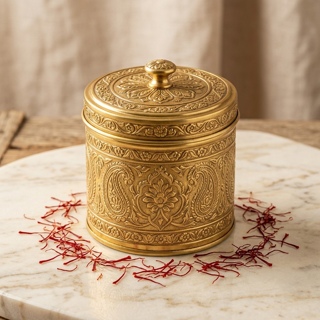 Kashmir Saffron Gift Tin — 5g — 5g luxury tin | Kashmir Essence